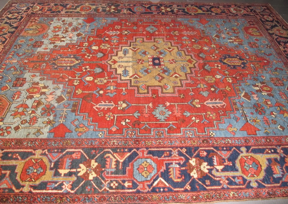 Very Attractive Heriz Carpet, 3.38m x 2.46m, Circa 1890 View IV