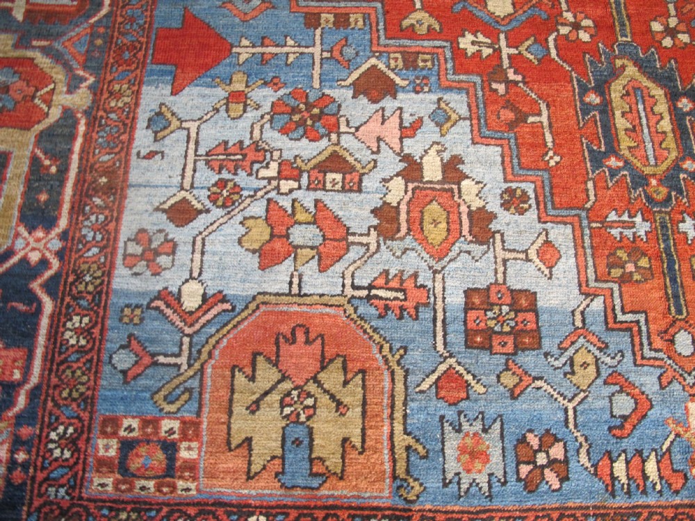 Very Attractive Heriz Carpet, 3.38m x 2.46m, Circa 1890 View V
