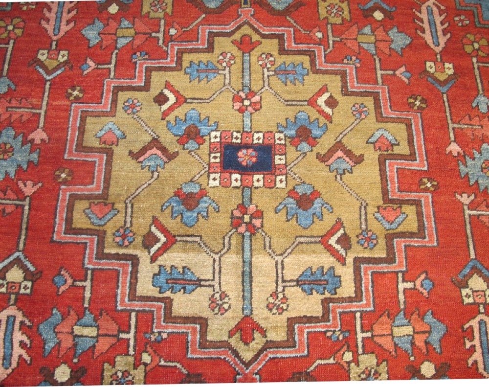 Very Attractive Heriz Carpet, 3.38m x 2.46m, Circa 1890 View VIII