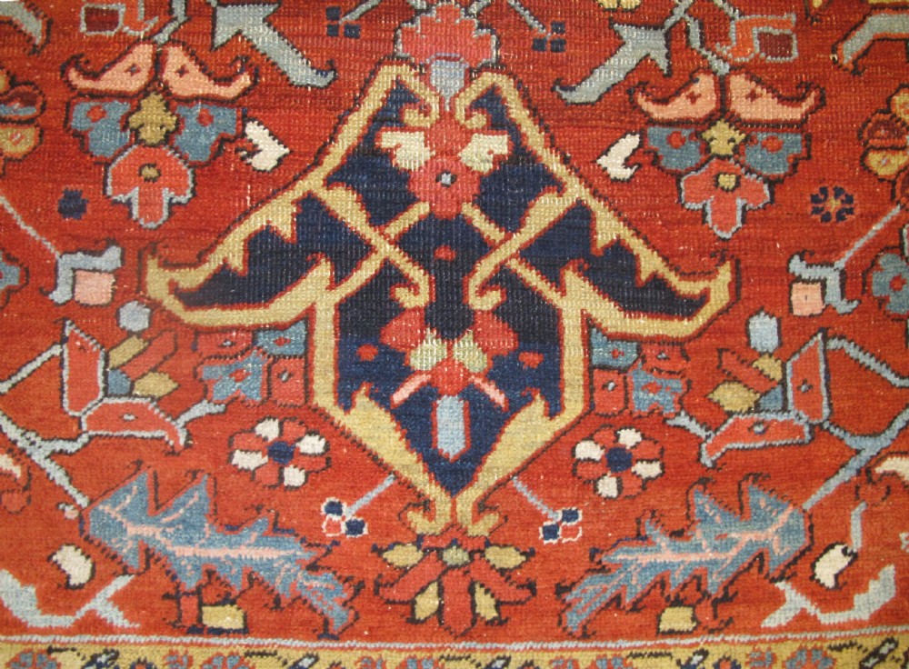 Very Pretty Antique Heriz Carpet, 3.50m x 2.65m View II