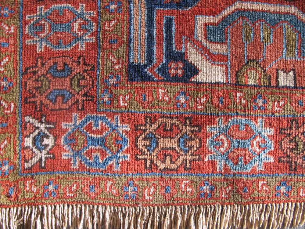 Antique Persian Village Rug, Heriz District, 1.78m x 1.20m View II