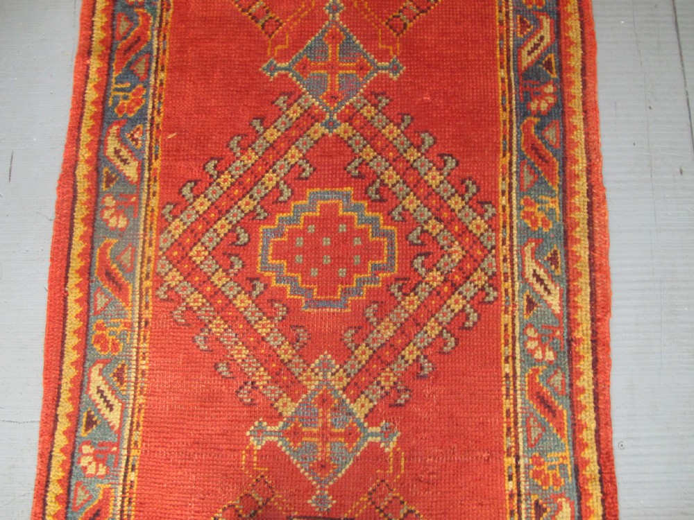 Pair of Antique Oushak Runners, 3.50m x 0.90m each View V