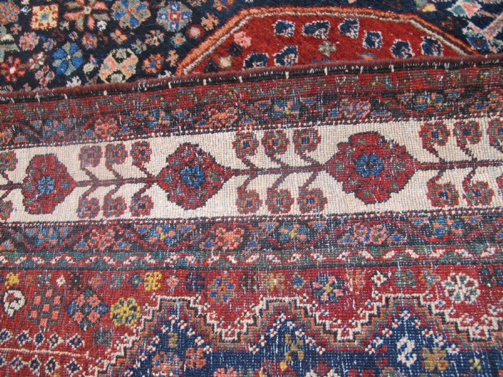 Antique Abadeh Rug, South Persia circa 1900, 2.30m x 1.56m. View VI