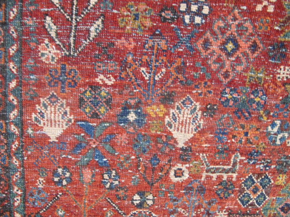 Antique Abadeh Rug, South Persia circa 1900, 2.30m x 1.56m. View IX