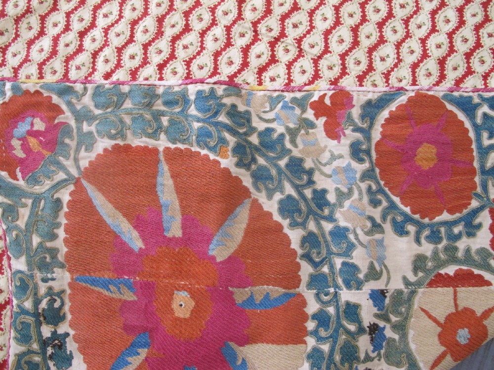 Silk Embroidered Suzani, circa 1850, 2.14m x 1.56m View V