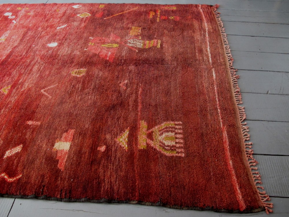 Moroccan Berber Carpet, 2.40m x 2.14m View IX