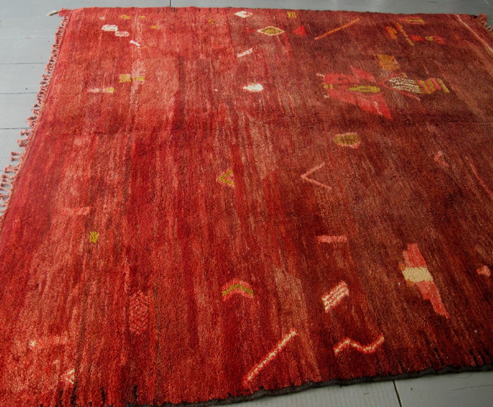 Moroccan Berber Carpet, 2.40m x 2.14m View X