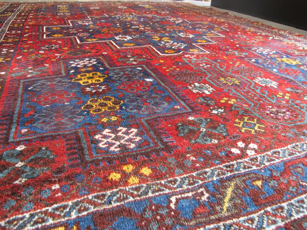 Decorative South Persian Tribal Carpet, circa 1900, 2.97m x 2.15m View X