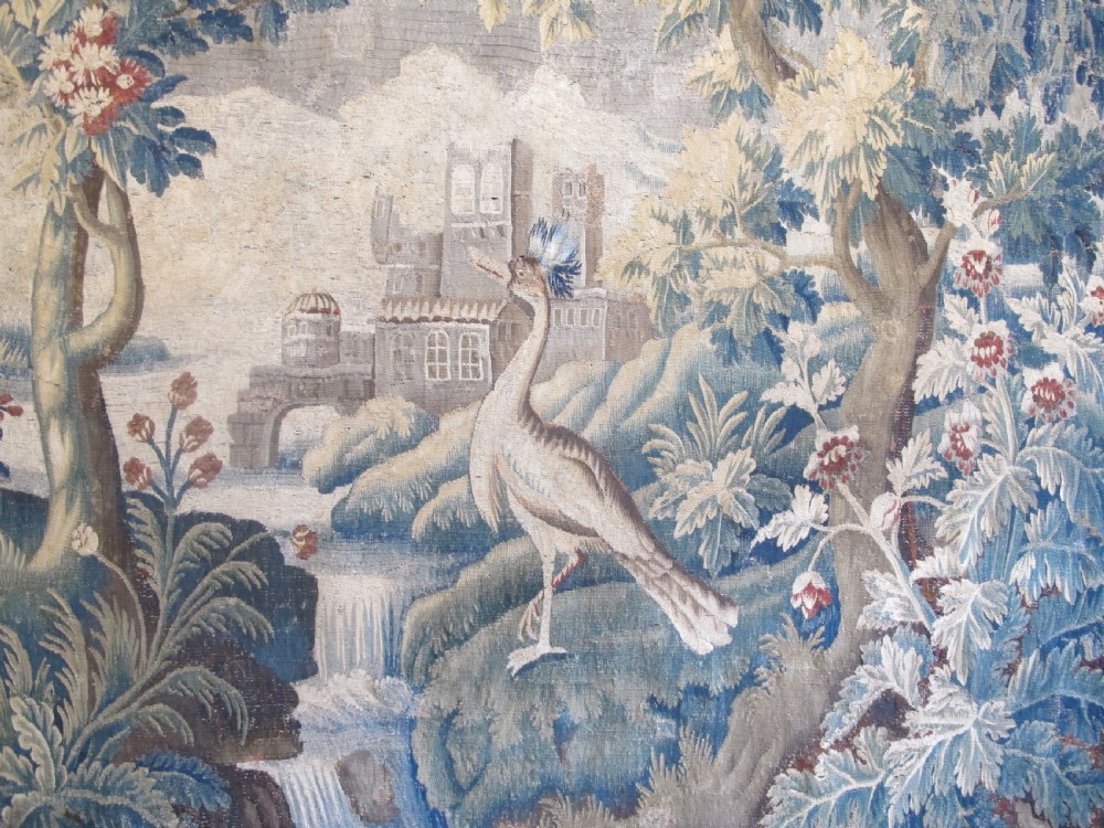 Decorative French Verdure Tapestry, 2.82m x 4.12m Circa 1700 View II