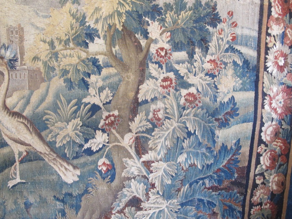 Decorative French Verdure Tapestry, 2.82m x 4.12m Circa 1700 View III