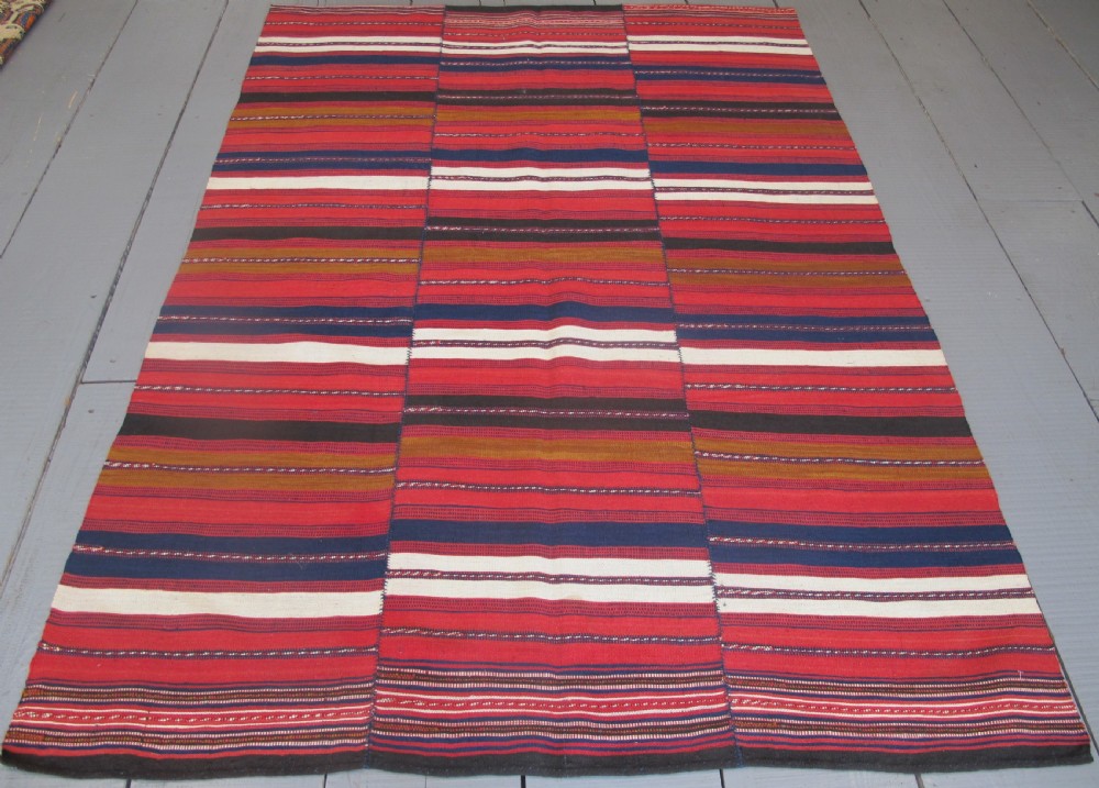Modernist Tribal Flatweave, North-West Persia, circa 1890,, 1.99m x 1.39m