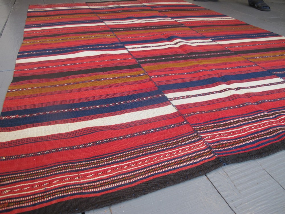 Modernist Tribal Flatweave, North-West Persia, circa 1890,, 1.99m x 1.39m View II