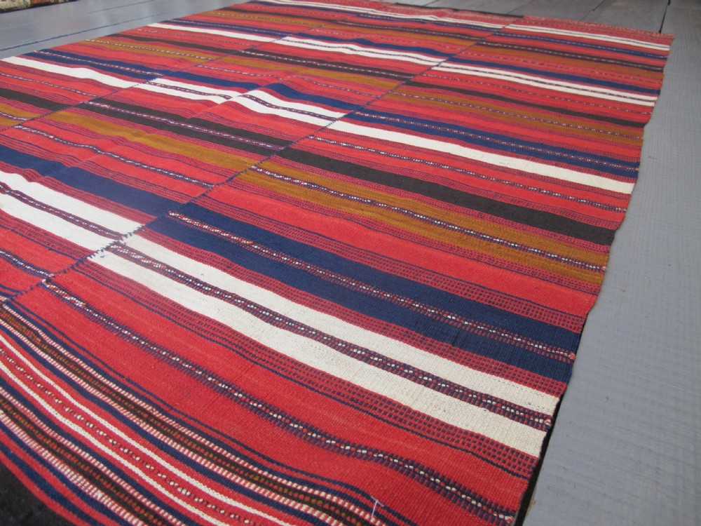 Modernist Tribal Flatweave, North-West Persia, circa 1890,, 1.99m x 1.39m View III