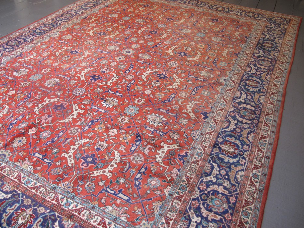 Fine Tabriz Carpet with All-Over Design, 3.95m x 2.83m