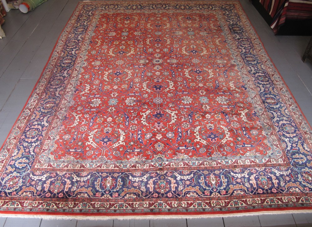 Fine Tabriz Carpet with All-Over Design, 3.95m x 2.83m View II