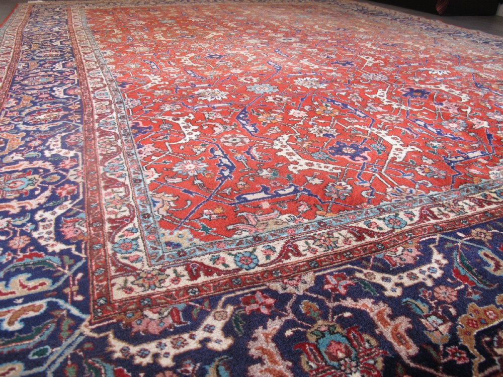 Fine Tabriz Carpet with All-Over Design, 3.95m x 2.83m View III