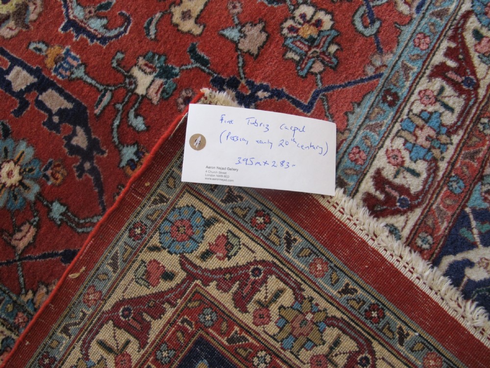 Fine Tabriz Carpet with All-Over Design, 3.95m x 2.83m View IV