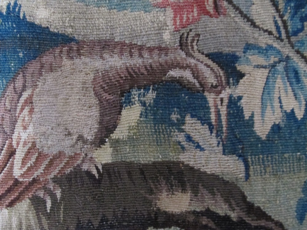 18th Century Fine French Verdure Tapestry, 1.86m x 2.34m View VIII