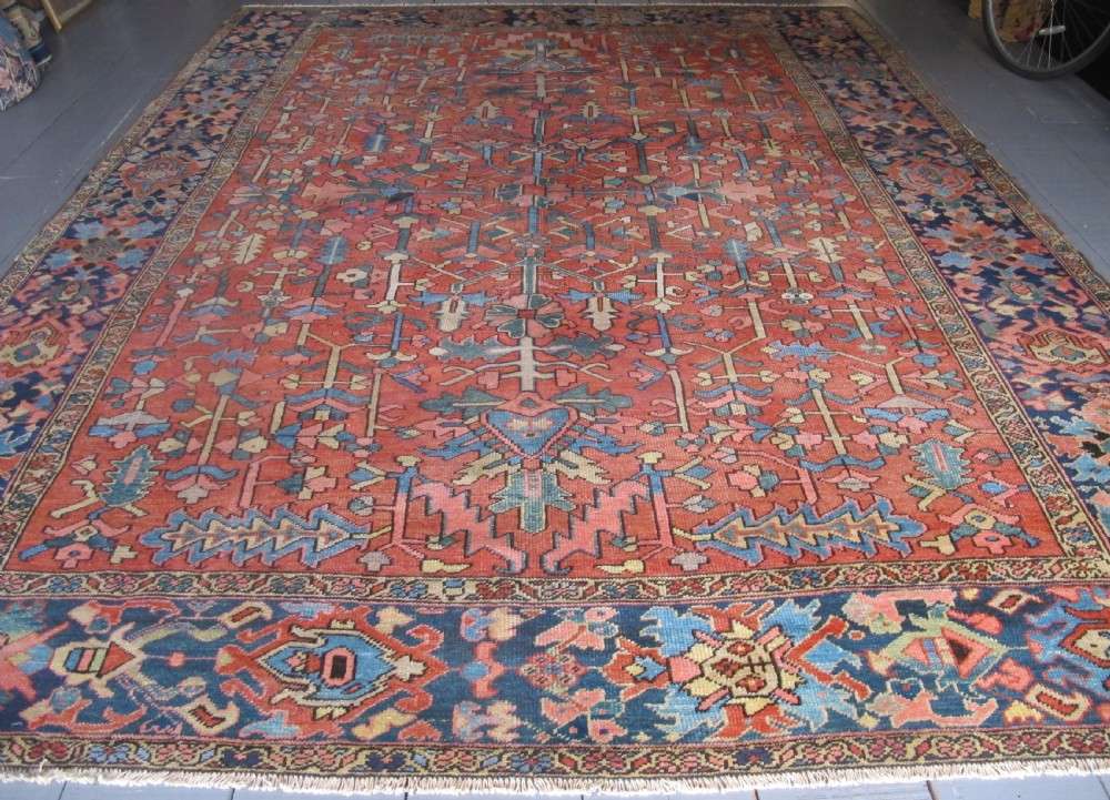 Decorative Heriz Carpet, Circa 1880, 3.66m x 2.91m