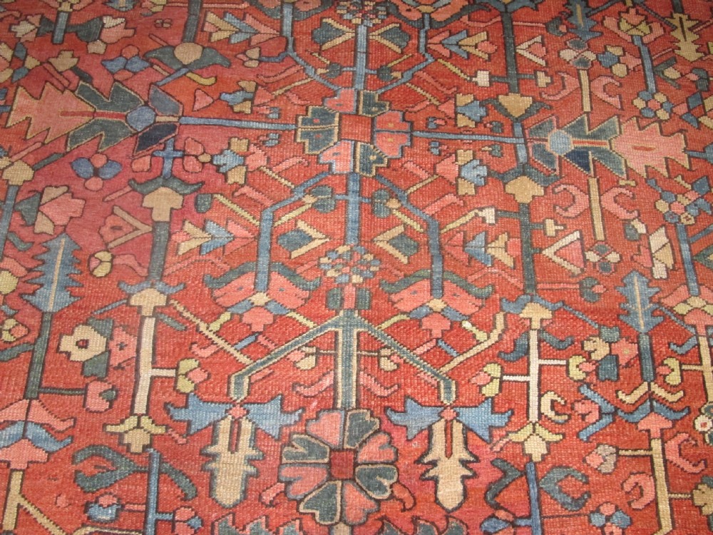 Decorative Heriz Carpet, Circa 1880, 3.66m x 2.91m View III
