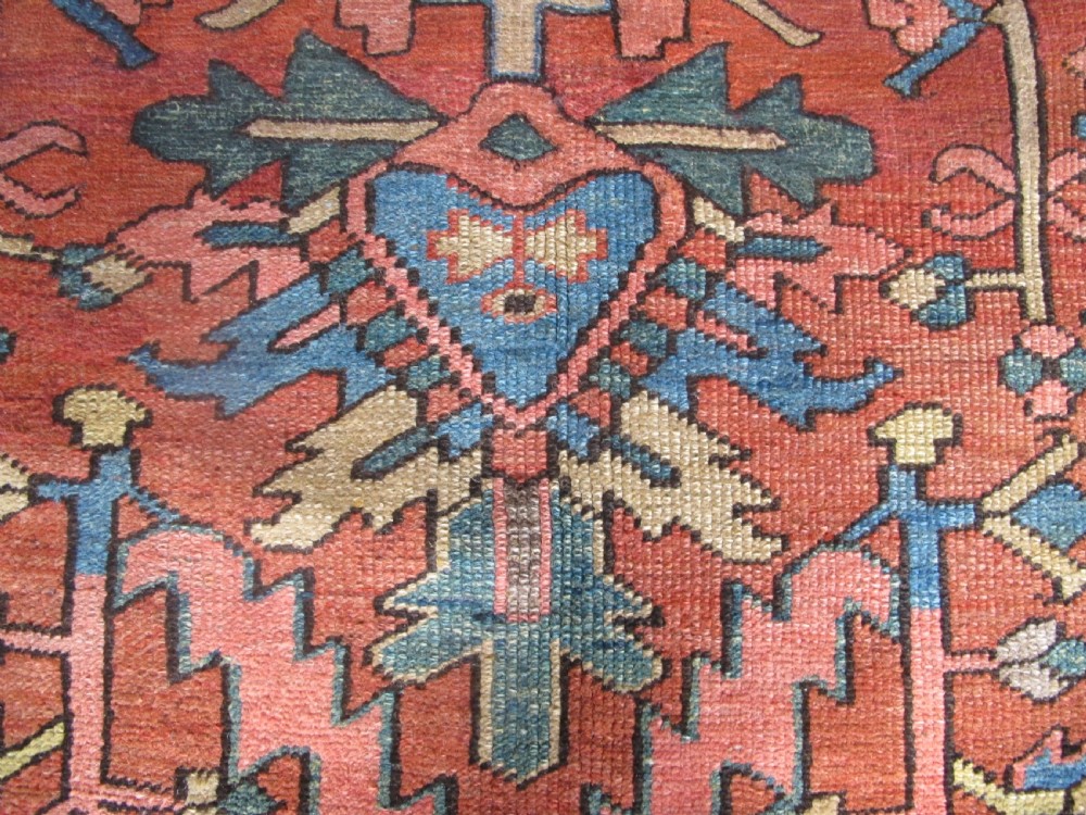 Decorative Heriz Carpet, Circa 1880, 3.66m x 2.91m View V