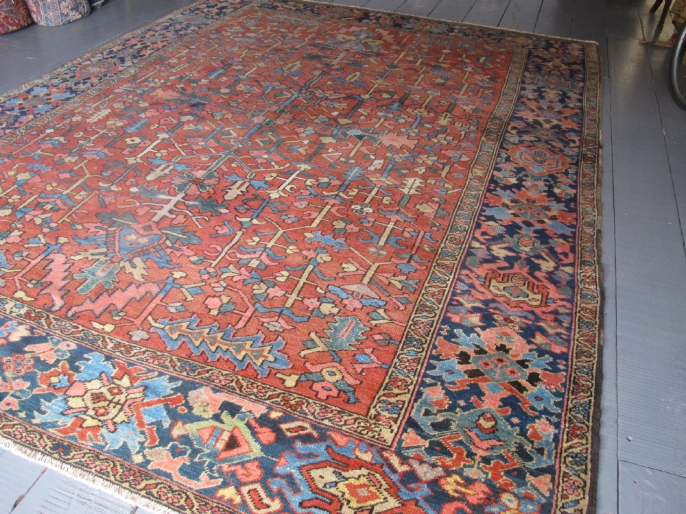 Decorative Heriz Carpet, Circa 1880, 3.66m x 2.91m View IX