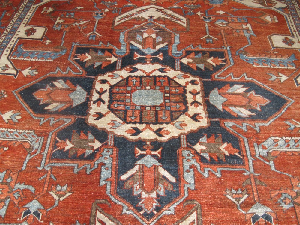 Fine Serapi Carpet, North-West Persia, circa 1870, 3.93m x 3.23m View II