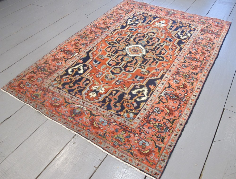 Fine Heriz Rug, Persia, Circa 1880, 1.98m x 1.39m View VII