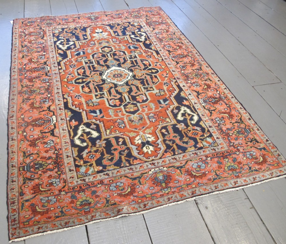 Fine Heriz Rug, Persia, Circa 1880, 1.98m x 1.39m View VIII