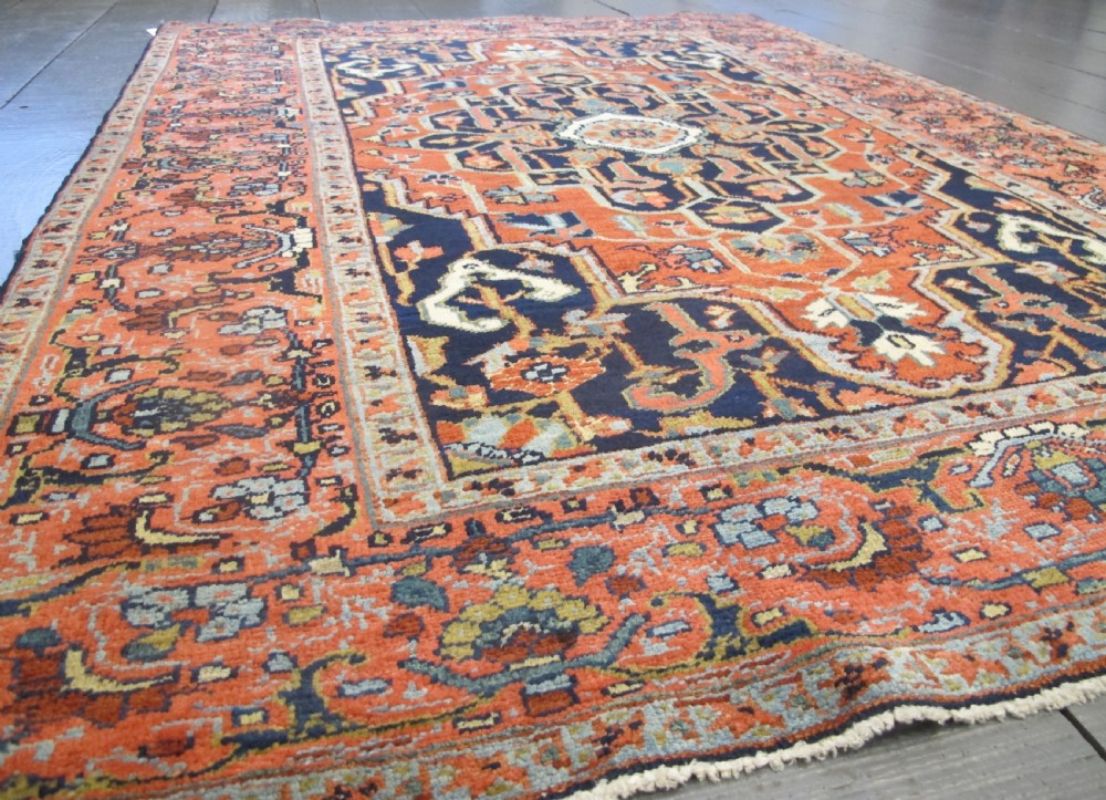 Fine Heriz Rug, Persia, Circa 1880, 1.98m x 1.39m View IX