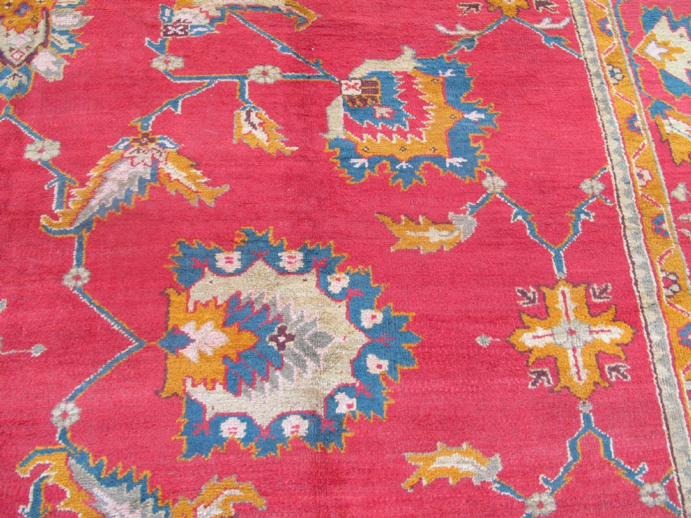 Magnificent Antique Oushak Carpet, 4.90m x 3.61m View VIII
