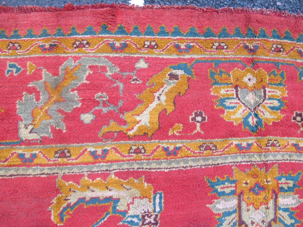 Magnificent Antique Oushak Carpet, 4.90m x 3.61m View XI