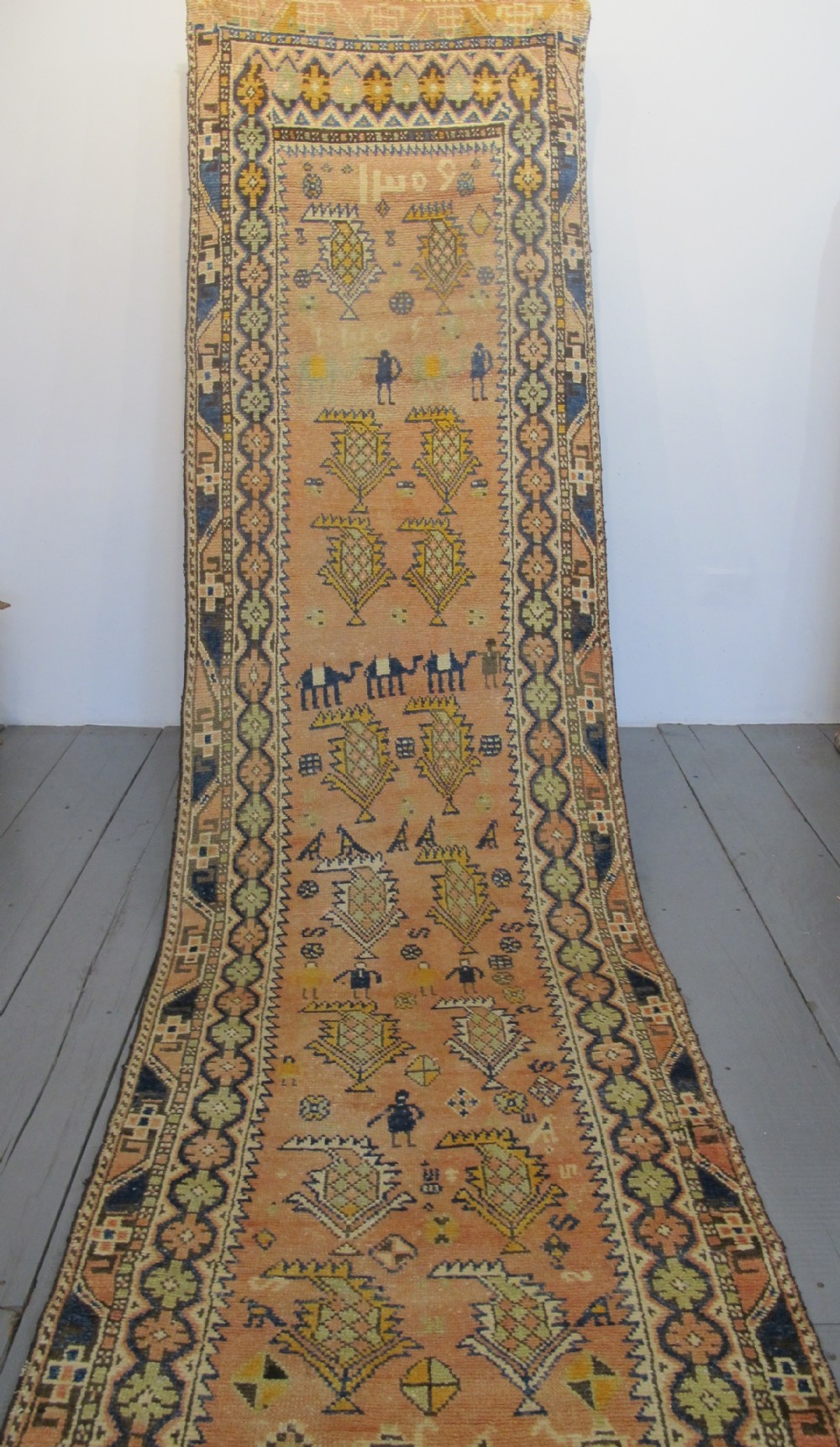 Very Quirky Antique Persian Tribal Runner 4.44m x 1.00m View II