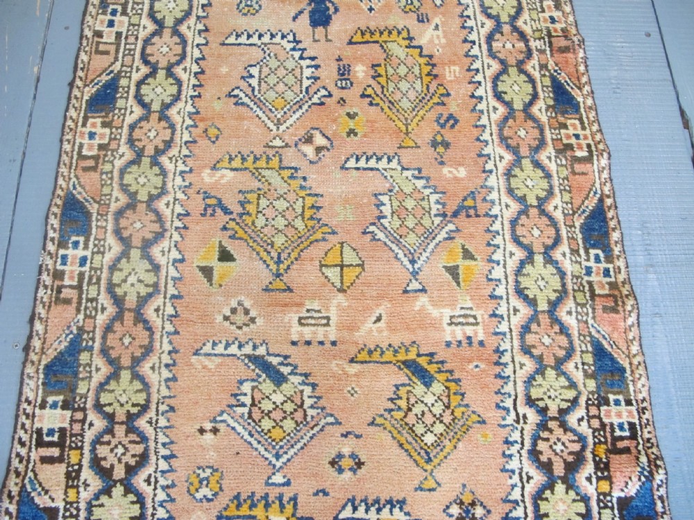 Very Quirky Antique Persian Tribal Runner 4.44m x 1.00m View IV