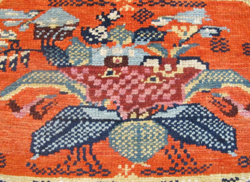 Unusual Caucasian Wool Rug, 46cm x 112cm View III
