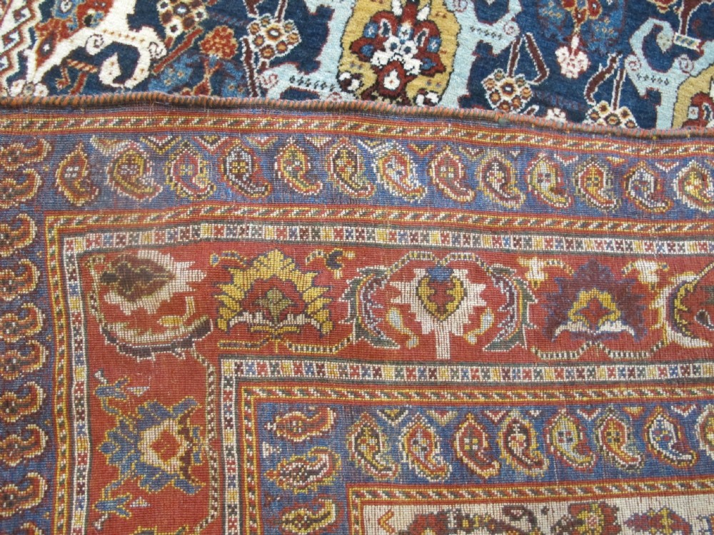 Fine Antique Qashquli Rug, South Persia, 2.20m x 1.55m, Circa 1890 View V