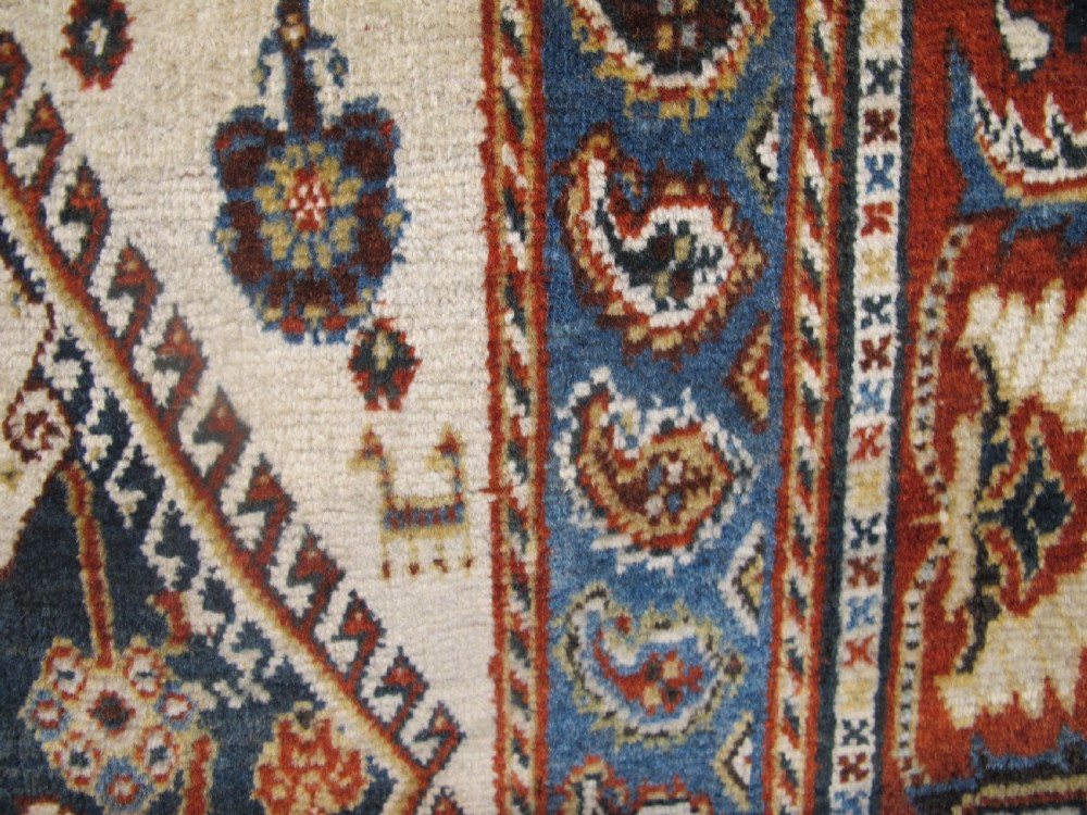Fine Antique Qashquli Rug, South Persia, 2.20m x 1.55m, Circa 1890 View XI
