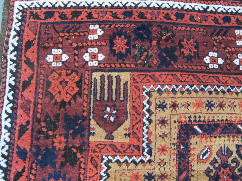 Fine Belouch Prayer Rug, circa 1880, 1.87m x 0.93m View IV