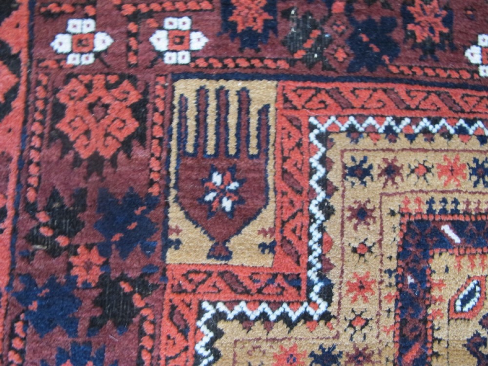 Fine Belouch Prayer Rug, circa 1880, 1.87m x 0.93m View V
