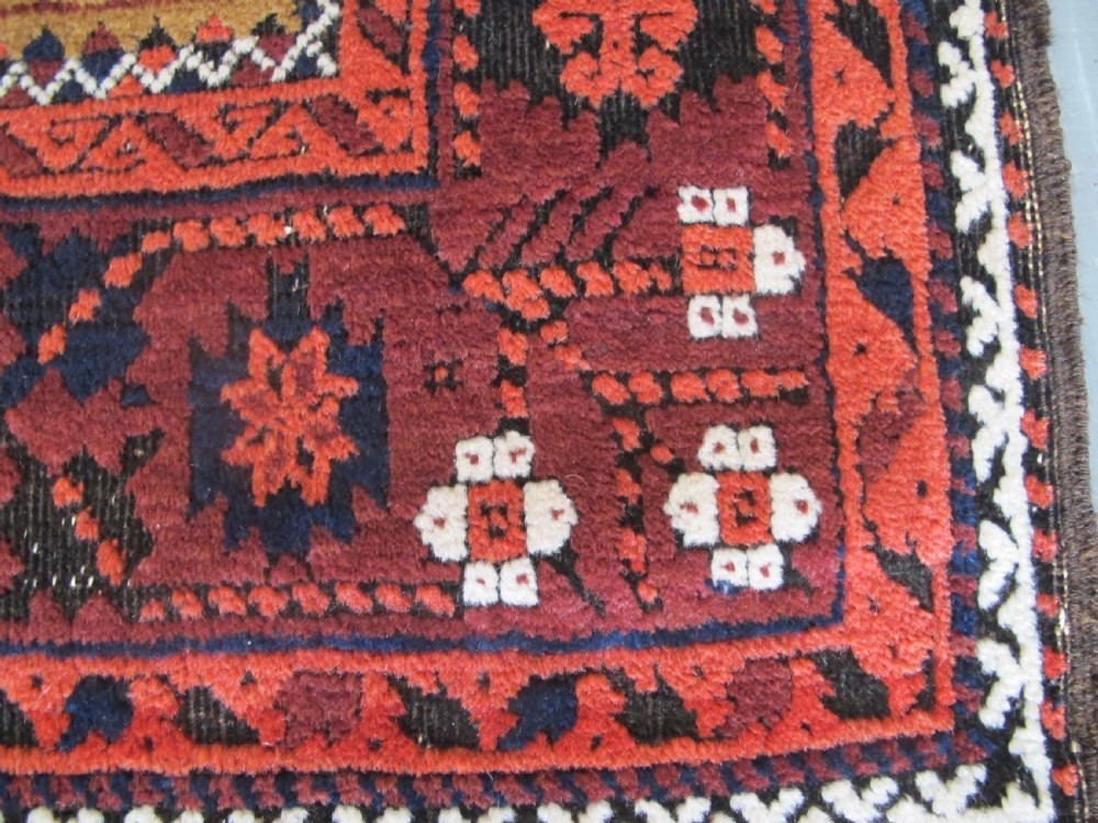 Fine Belouch Prayer Rug, circa 1880, 1.87m x 0.93m View VIII