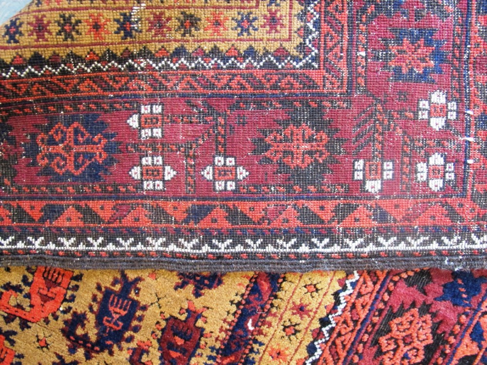 Fine Belouch Prayer Rug, circa 1880, 1.87m x 0.93m View IX