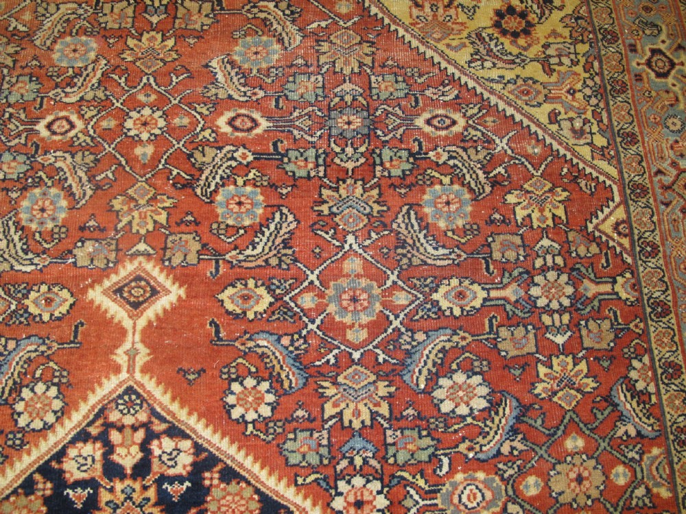 Antique Persian Mahal Carpet, circa 1880, 3.17m x 2.54m View XII