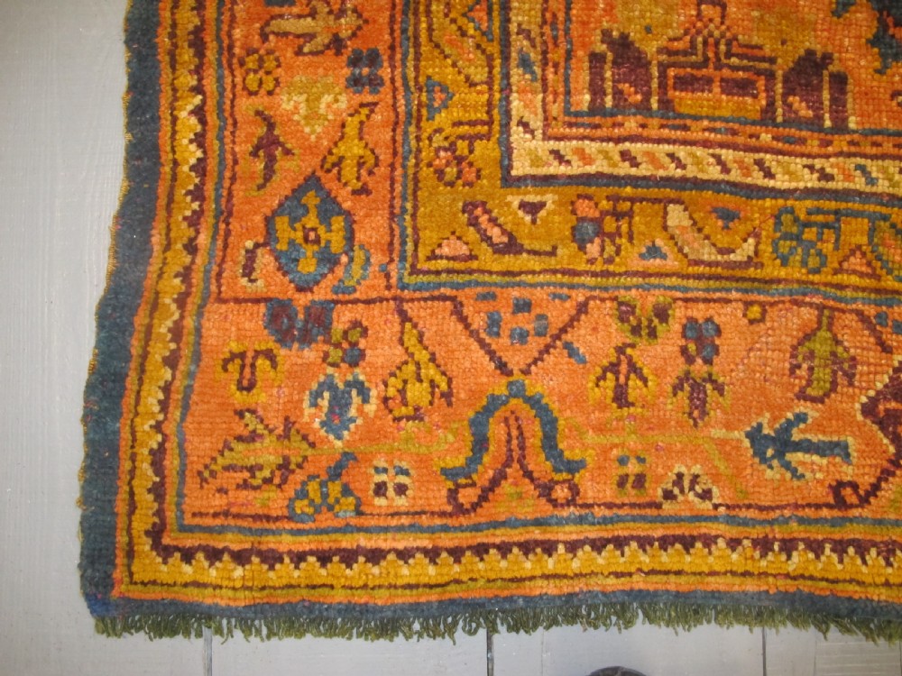 Attractive Oushak Carpet, circa 1880, 3.36m x 2.27m View IV