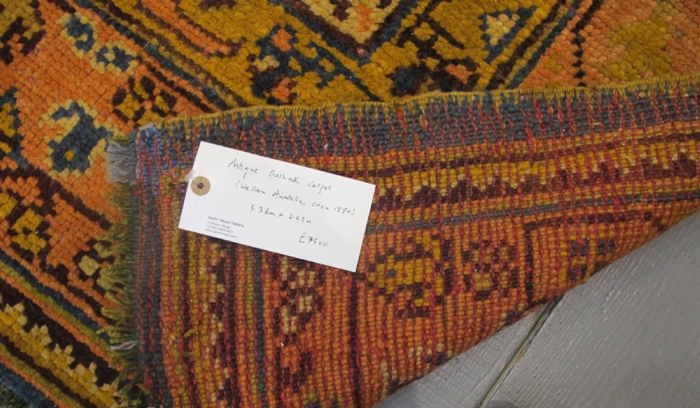 Attractive Oushak Carpet, circa 1880, 3.36m x 2.27m View VI