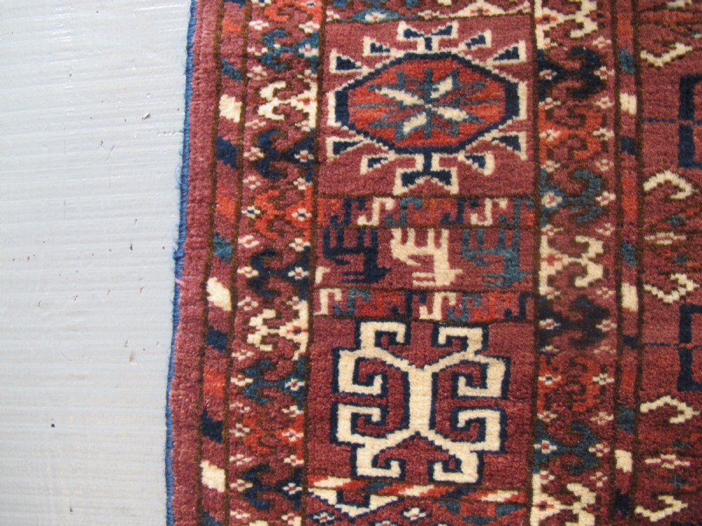 Fine Tekke Wedding Rug Circa 1880, 1.16m x 1.14m View V