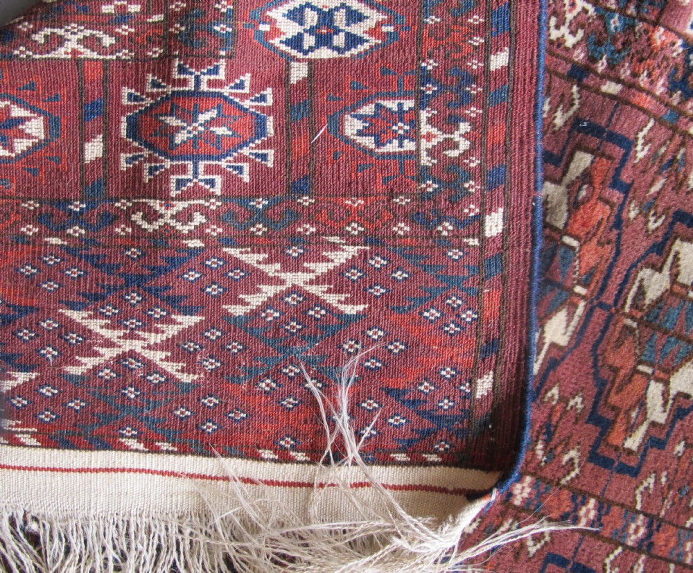 Fine Tekke Wedding Rug Circa 1880, 1.16m x 1.14m View VII