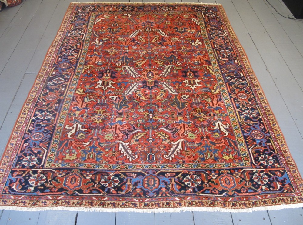 Small All-Over Design Heriz Carpet, Circa 1920, 2.84m x 2.20m