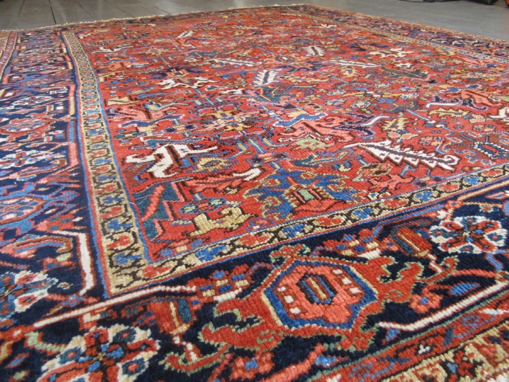 Small All-Over Design Heriz Carpet, Circa 1920, 2.84m x 2.20m View IV