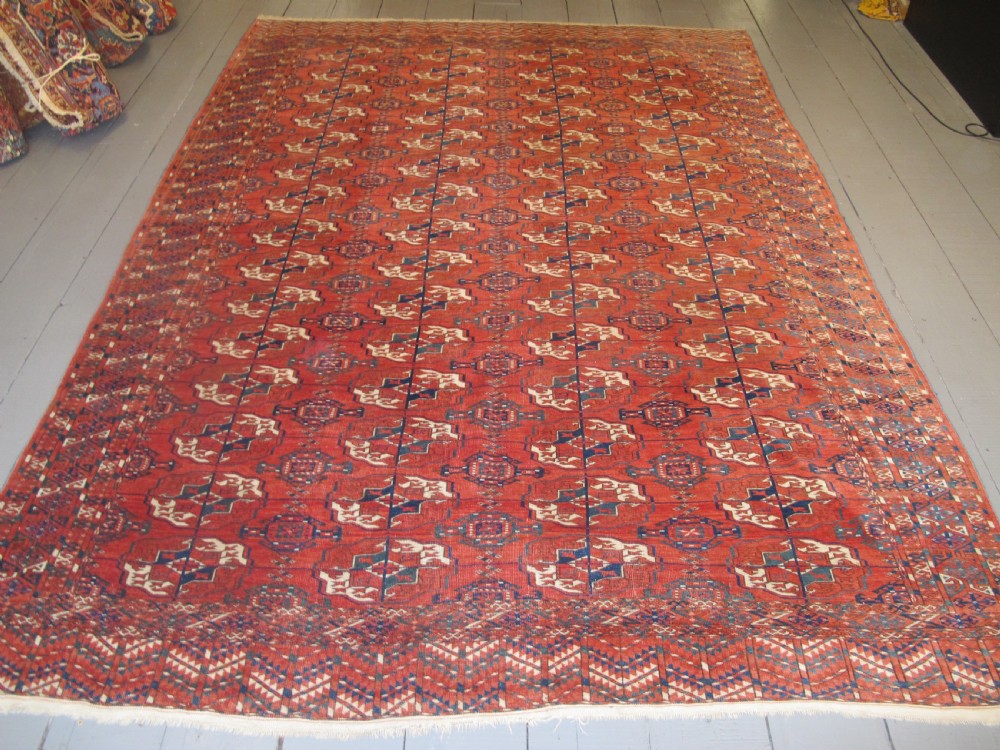 Tekke Main Carpet, Central Asia, Circa 1880, 3.60m x 2.60m View II