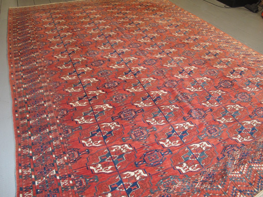Tekke Main Carpet, Central Asia, Circa 1880, 3.60m x 2.60m View V